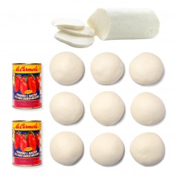Zestaw degustacyjny: ciasto + ser + pomidory