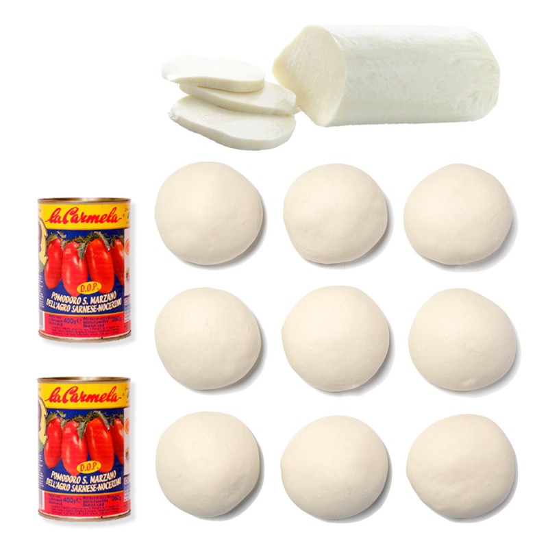 Zestaw degustacyjny: ciasto + ser + pomidory