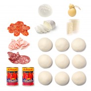 Zestaw degustacyjny: ciasto + ser + pomidory + wędliny