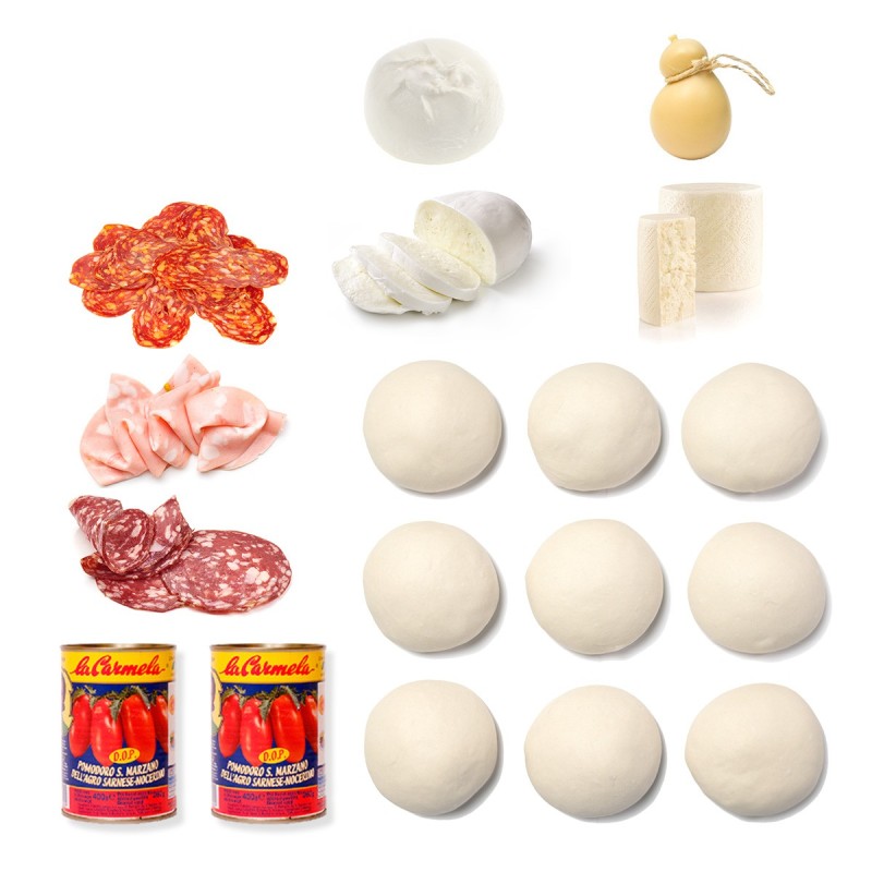 Zestaw degustacyjny: ciasto + ser + pomidory + wędliny