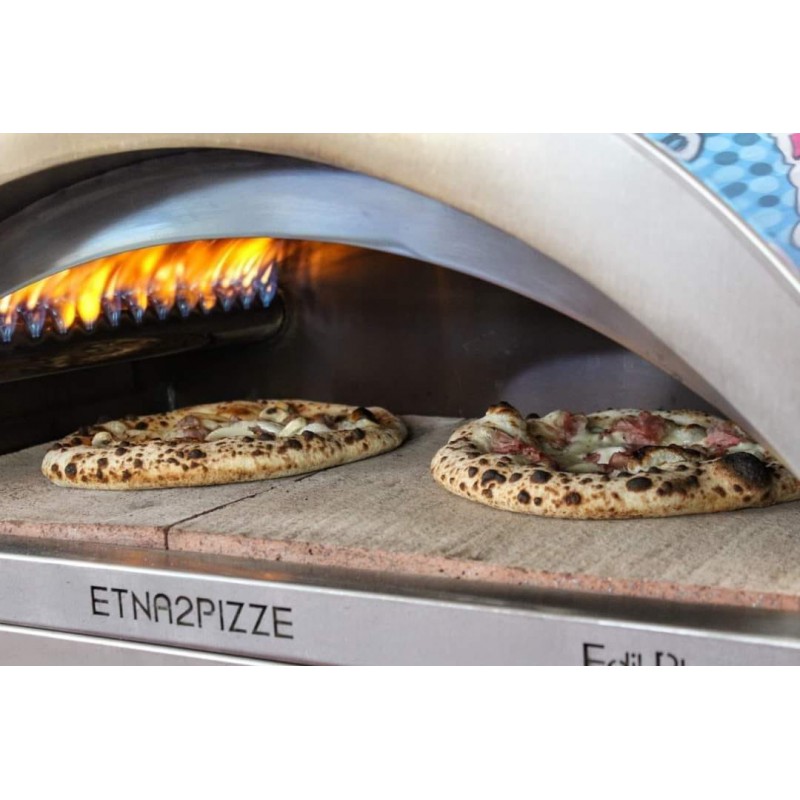 Edil Forni Etna 2 Pizze - piec opalany gazem z biscotto na 2 pizze