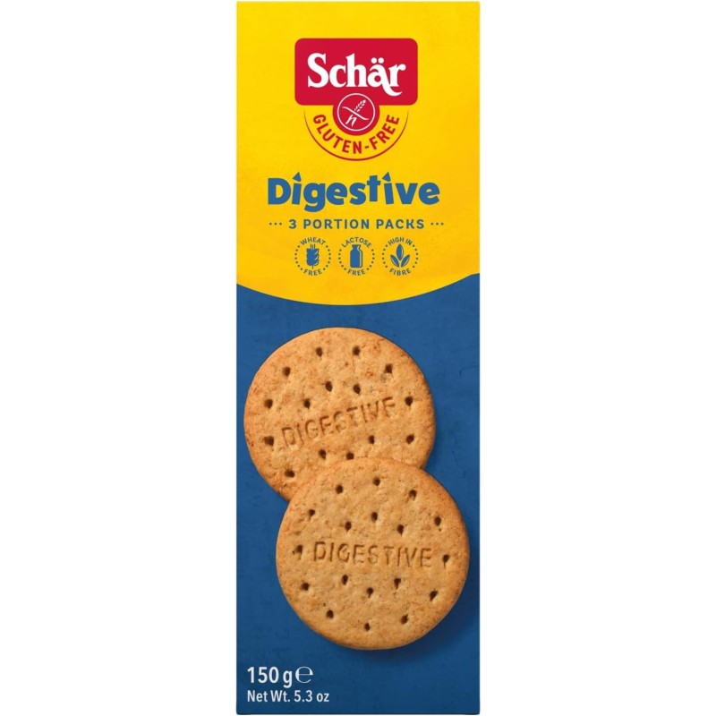 Ciastka kruche pełnoziarniste bezglutenowe Digestive Schär 150 g