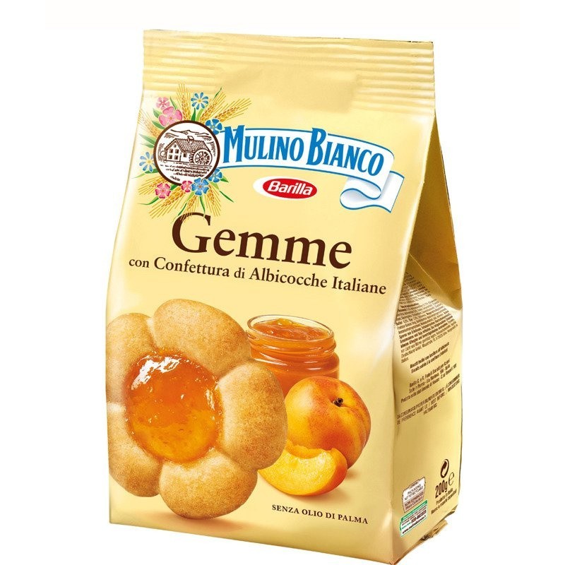 Ciastka z dżemem morelowym Mulino Bianco Gemme 200 G